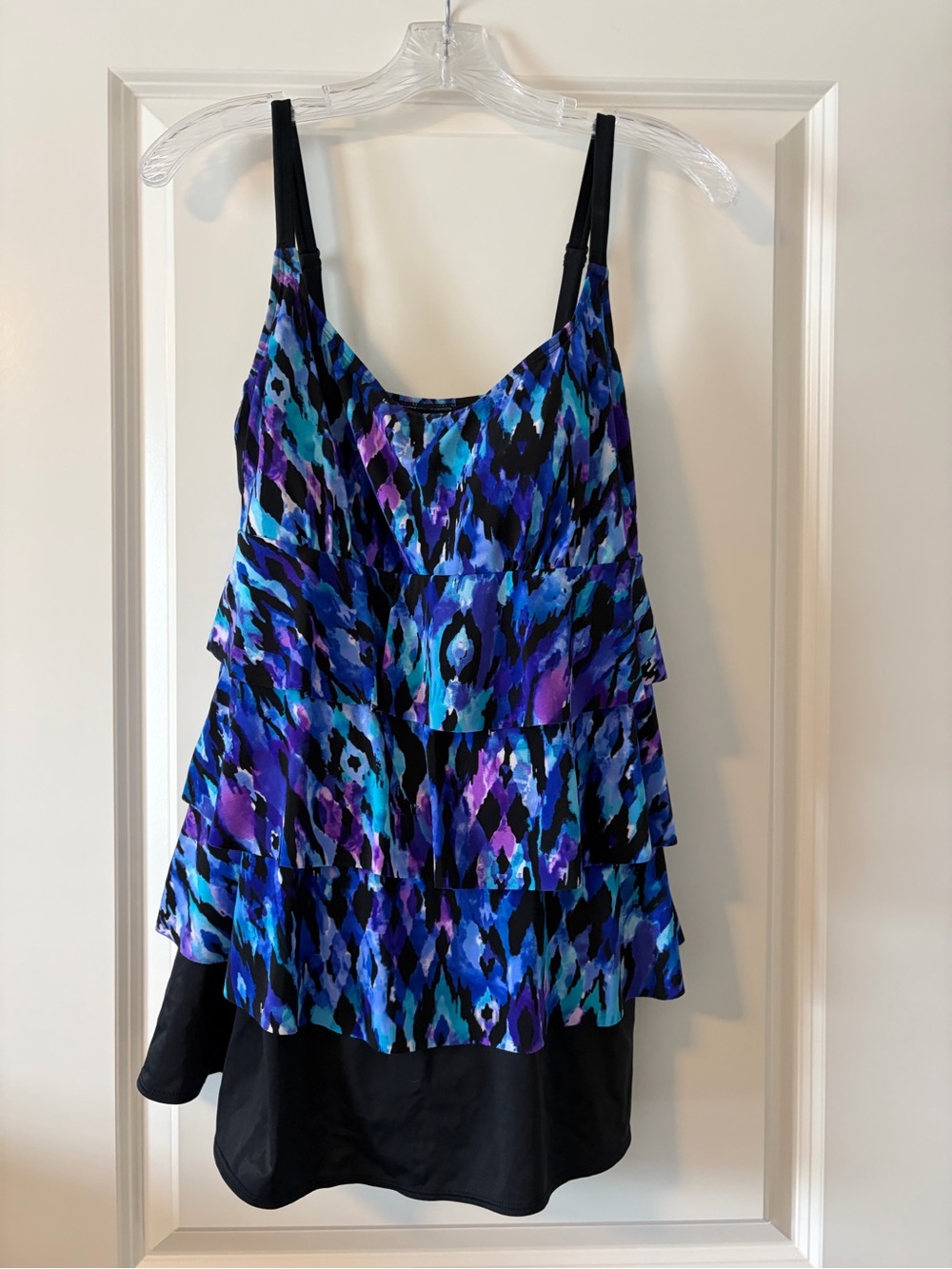 Longitude Blue & Purple Tiered Camisole Tank